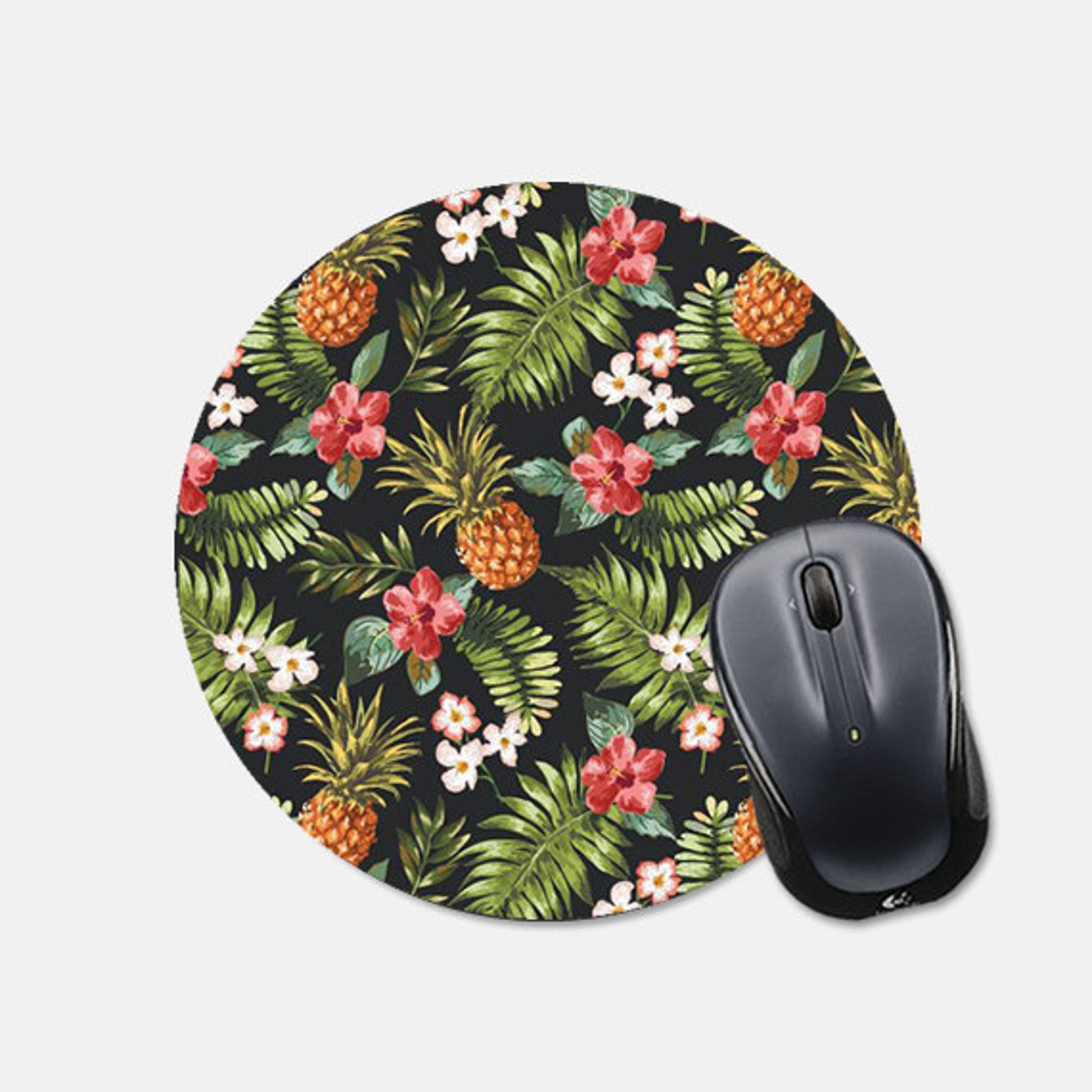 Pineapple Mouse Pad Tropical Mouse Pad Pineapple Mousepad Etsy