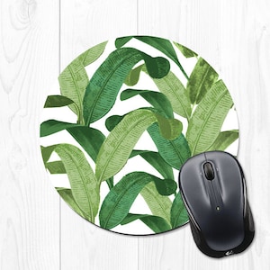 Banana Leaf Mouse Pad Coworker Gift Office Supplies Gift Mousepad Banana Leaf Office Decor Office Desk Accessories Cubicle Decor Fun 9029 image 1