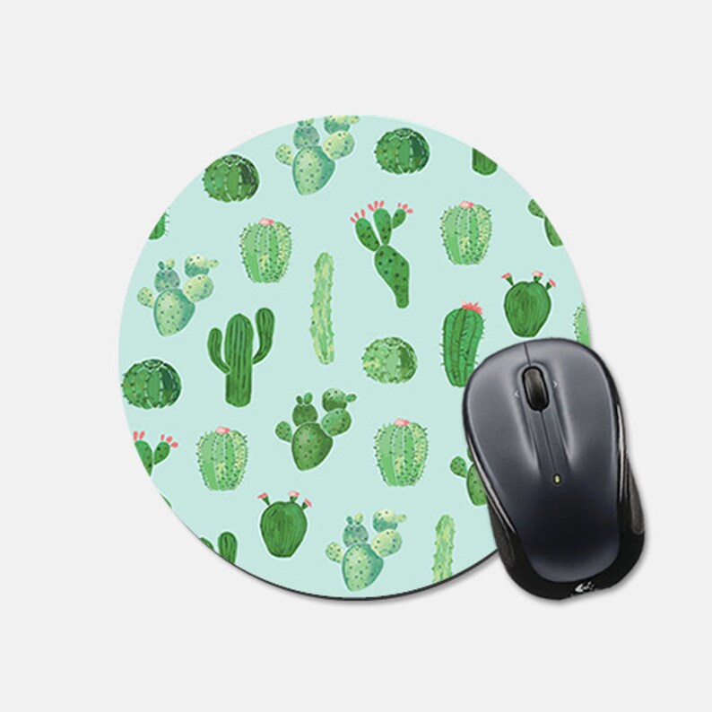 School Supplies Cactus Mouse Pad Dorm Decor Gift Office Desk Etsy