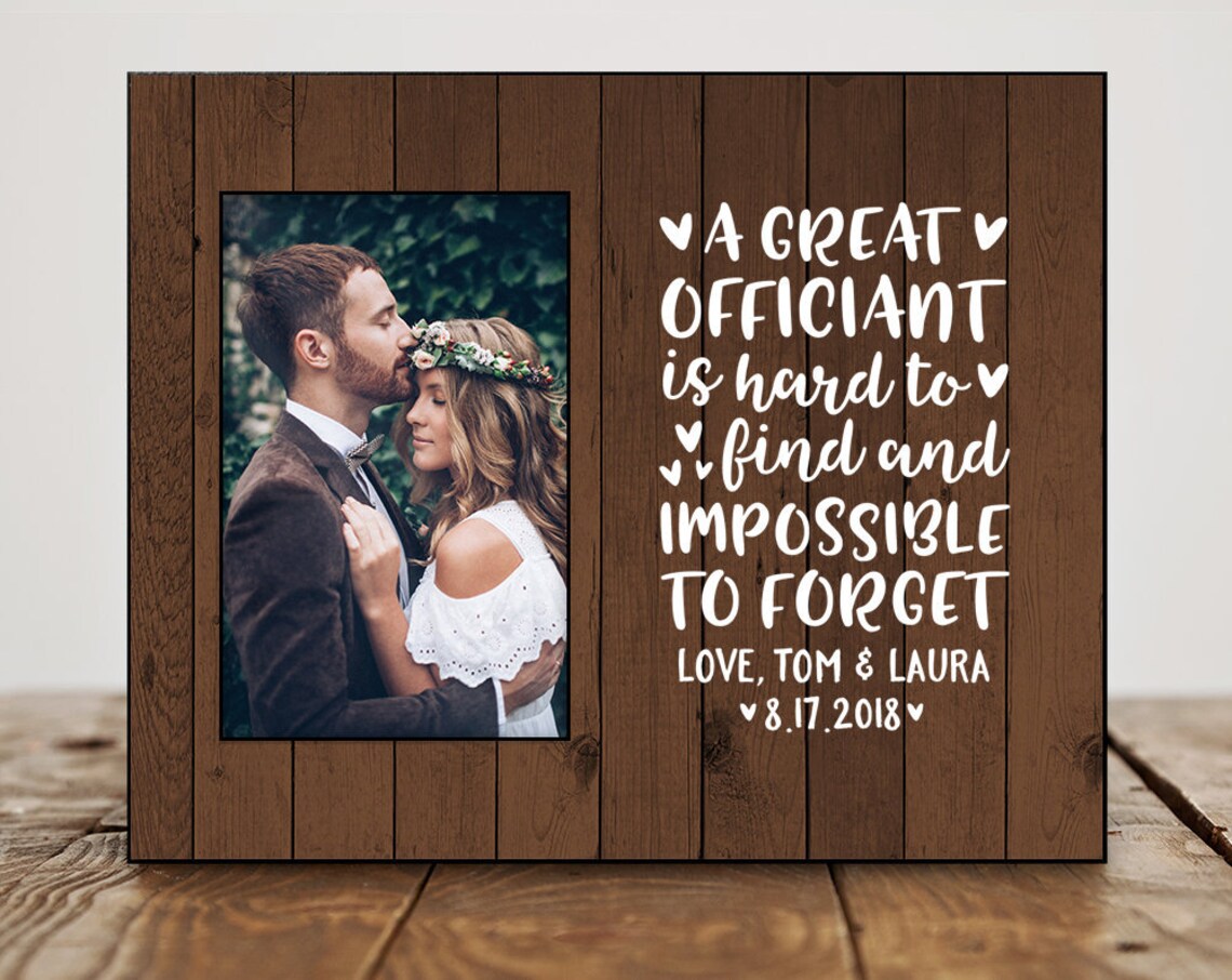 Officiant Gift Wedding Officiant Thank You Gift Personalized Etsy