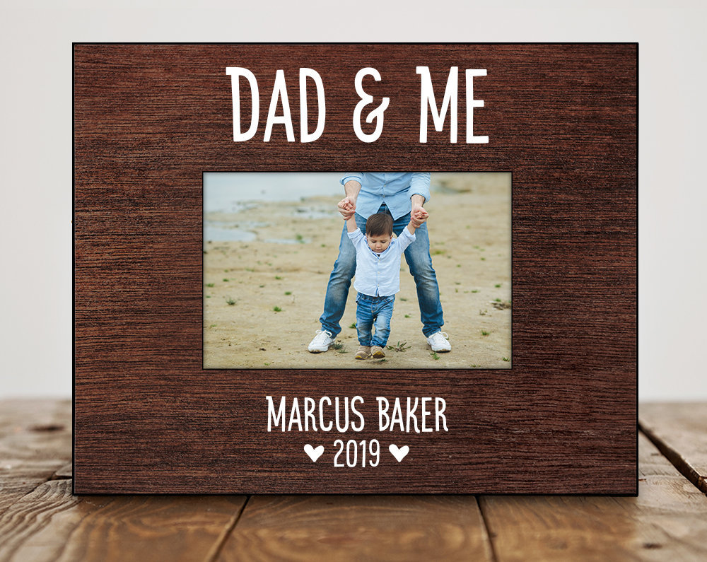Personalized Fathers Day Gift from Son Picture Frame Dad ...