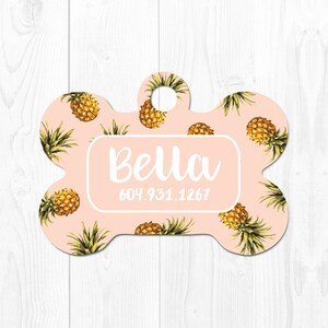 pineapple dog tag