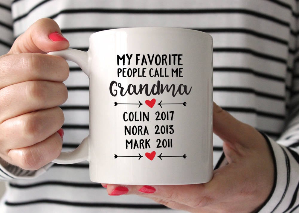 Personnalisé cadeau fête des mères pour grand-mère cadeau pour | Etsy
