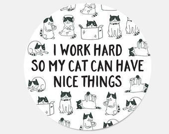 Mouse Pad Cat Mousepad Birthday Gift for Her Birthday Gift for Girlfriend Cat Lover Gift New Job Gift Girlfriend Gift Employee Black 9184