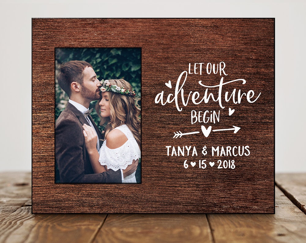 Rustic Picture Frame Custom Wood Photo Frame Wedding Gifts Christmas Family Gift 