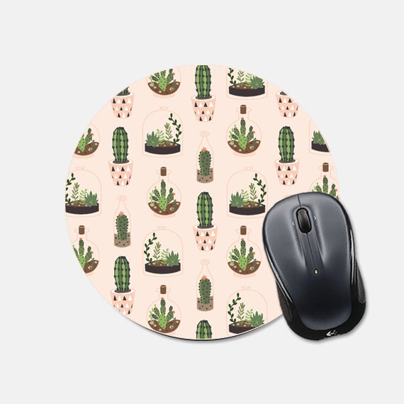 Mouse Pad Succulent Mousepad Cactus Office Supplies Cubicle Etsy