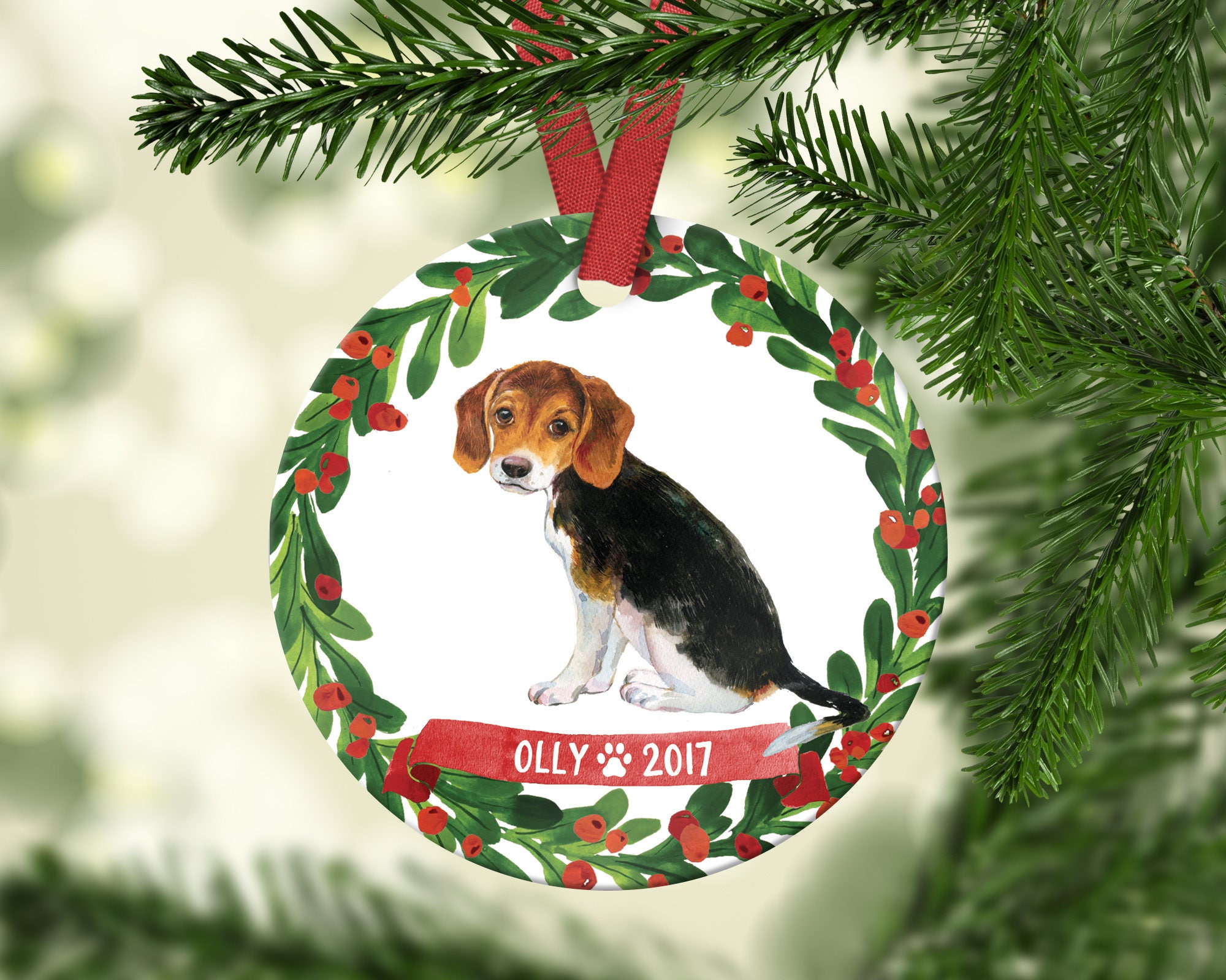 Perfect Gift for Beagle Lovers Measures 5/'/' tall. Beagle Nutcracker Christmas Ornament Hand Painted and Handcrafted