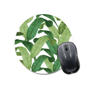 Banana Leaf Mouse Pad Coworker Gift Office Supplies Gift Mousepad Banana Leaf Office Decor Office Desk Accessories Cubicle Decor Fun 9029 image 3