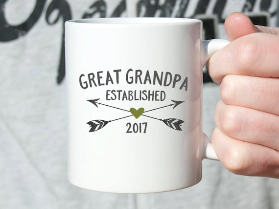 Great Grandpa Mug Great Grandpa Gift Ideas Great Grandpa Pregnancy  Announcement Gift for Great Grandpa Mug Baby Announcement Cute 1485A