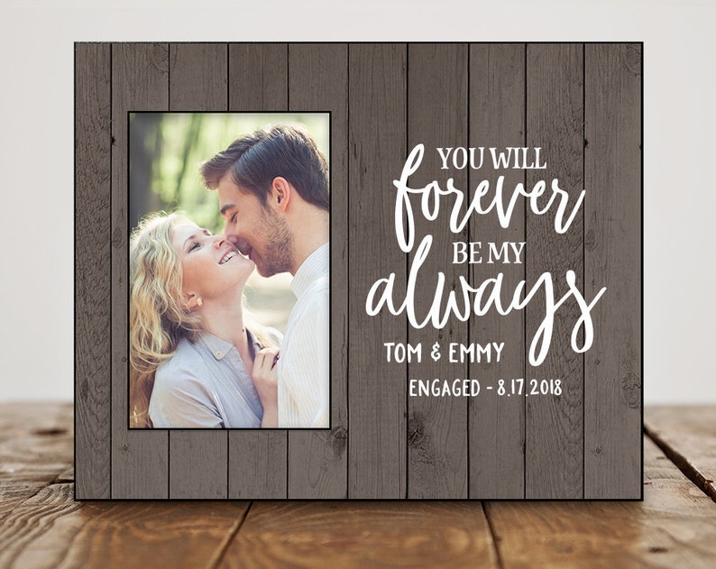 Personalized Engagement Gifts for Couple Engagement Gift for Bride Engagement Gifts for Best Friend Engagement Photo Frame Date 8135