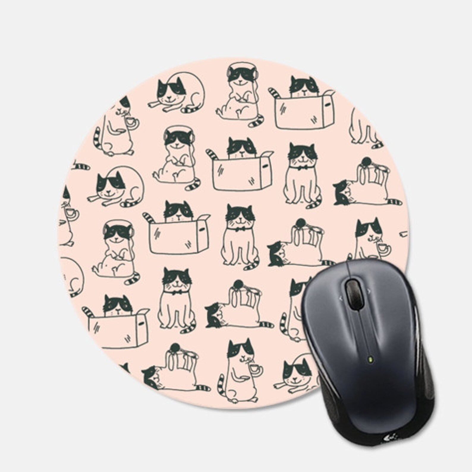 Mouse Pad Cat Gifts for Her Cat Mouse Pad Office Desk Etsy