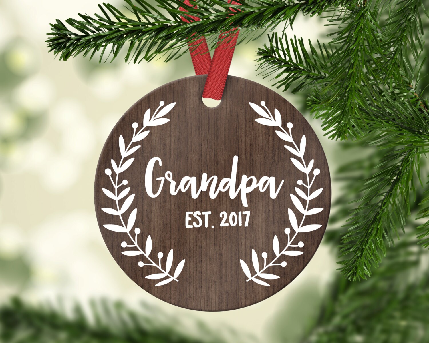 Personalized Christmas ornament pregnancy announcement Holiday Pregnancy Reveal Ornament Christmas Pregnancy Announcement