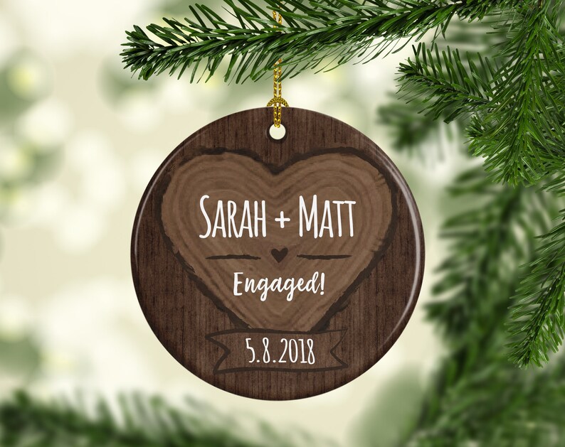 Best Friend Engagement Gifts for Couple Engagement Ornament Etsy