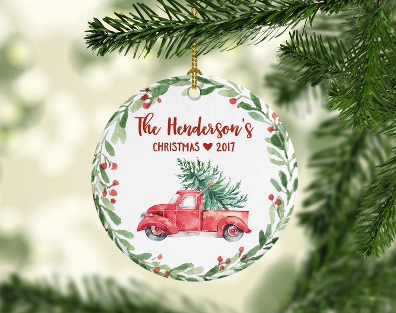 2017 Christmas Ornament Personalized Family Christmas Ornament Hostess Gift Housewarming Gift Christmas 2017 Ornament Year 7001