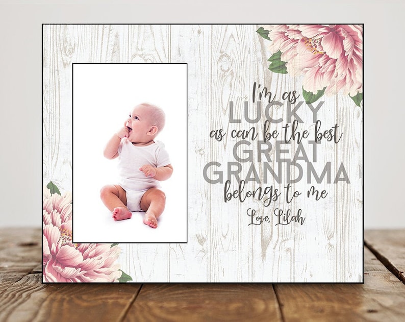 Birthday Gift for Great Grandma Gift Great Grandma Frame 8795 Etsy