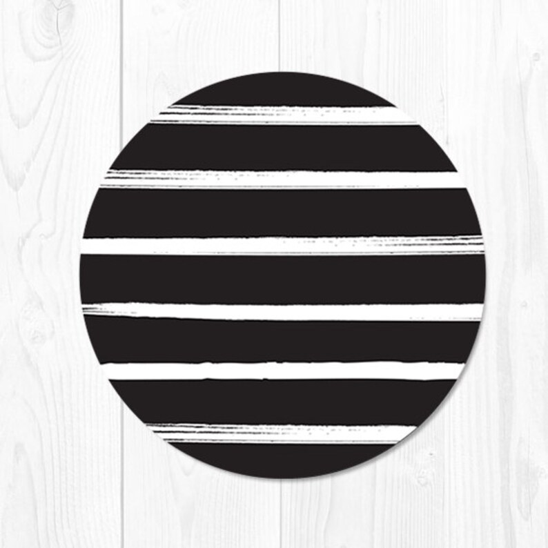 Mouse Pad Computer Mousepad Black and White Striped Mouse Pad Etsy