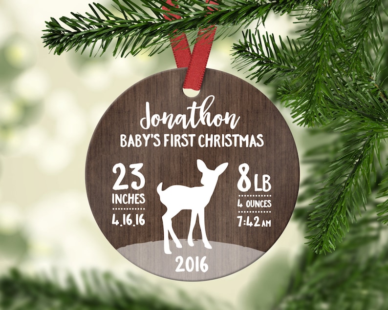 New Baby Gift Ornament Babys First Christmas Ornament Baby Etsy