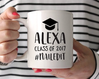 Sorority Graduation Gift for Her College Graduation Gift for Nurse High School Graduation Gift for Daughter Personalized Coffee Mug 1159A