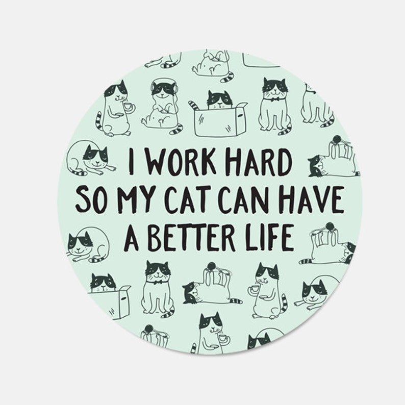 Mouse Pad Cat Mousepad Birthday Gift for Sister Birthday Best Friend Office Desk Accessories Gift Cat Lover New Job Gift Desk Decor Fun 9179