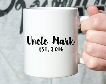 Uncle Gift Pregnancy Announcement to Uncle Pregnancy Reveal to Uncle Mug Personalized Pregnancy Announcement Ideas Mug Custom Coffee 1386A