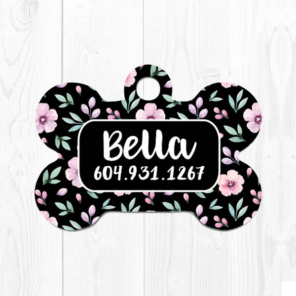 Black Dog Tags Personalized Dog Tags for Dogs Dog Collar Tag Etsy