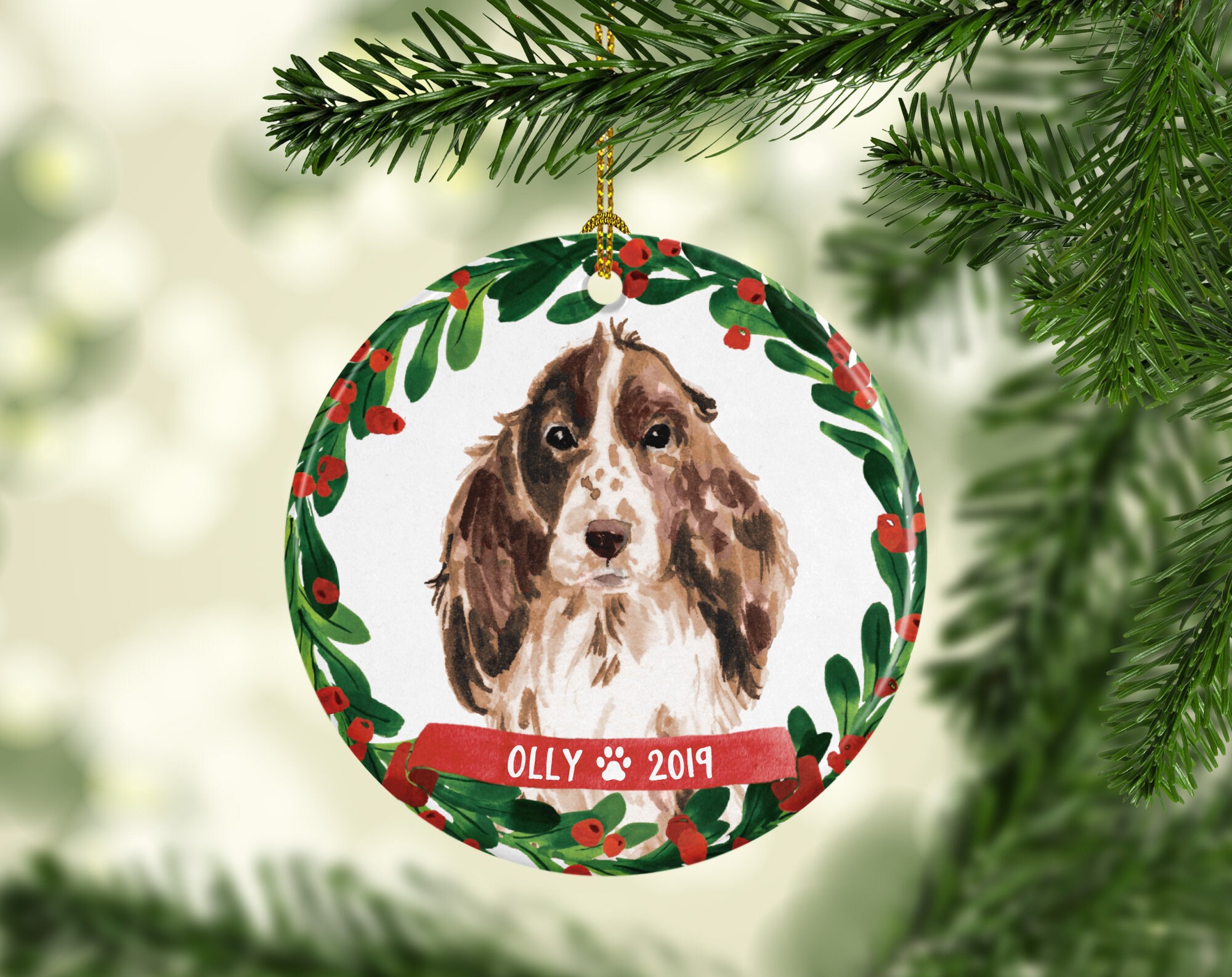 Cocker spaniel christmas tree Clearance