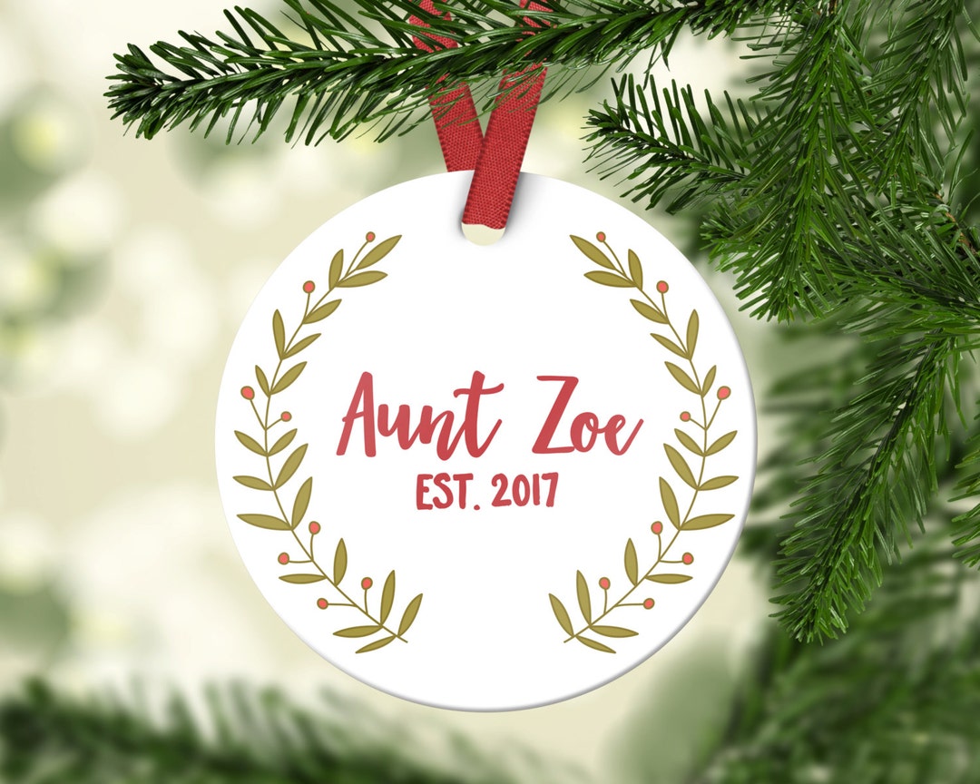 Aunt Pregnancy Announcement Ornament New Aunt Gift Christmas Gift for ...