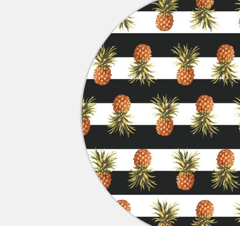 Pineapple Mouse pad Striped Mouse pad Pineapple Mousepad Etsy