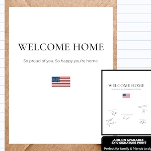 Military Welcome Home Card — Deployment Homecoming | GC446
