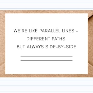 Friendship Card – Parallel Lines Design | GC138