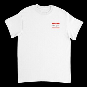 Car Guy Name Tag Tee