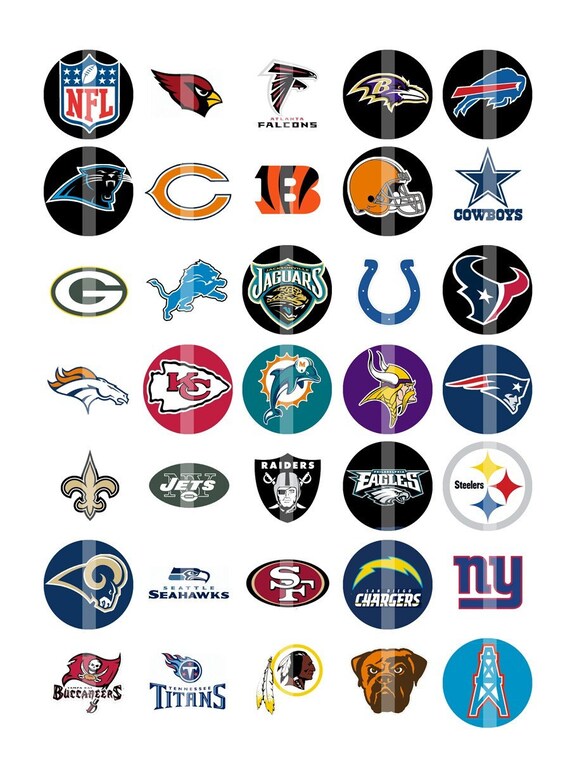 NFL Logos - ALL 32 TEAMS - Collage Sheet - Etsy