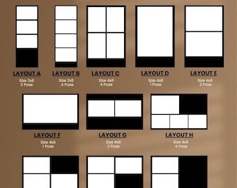 Editable Photo Booth Template: 2x6, 4x6 PSD, PNG, JPG (Digital Download)