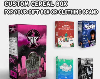 Personalized Cereal Box Label: Custom Printable Gift (Digital Download Only)
