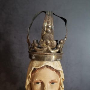 Antique small crown for Mary religious statues
