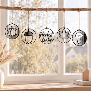 Fensterdeko zum hängen herbst