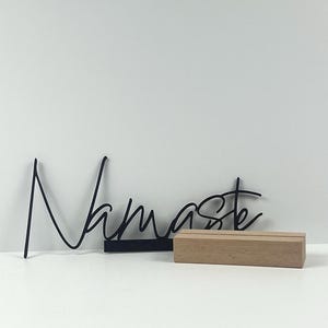 Namaste | Line Art | Typography | 3D Printing | Yoga Decor | Sustainable | Spiritual Yoga Decor | Boho Decor | Minimalist Decor image 7