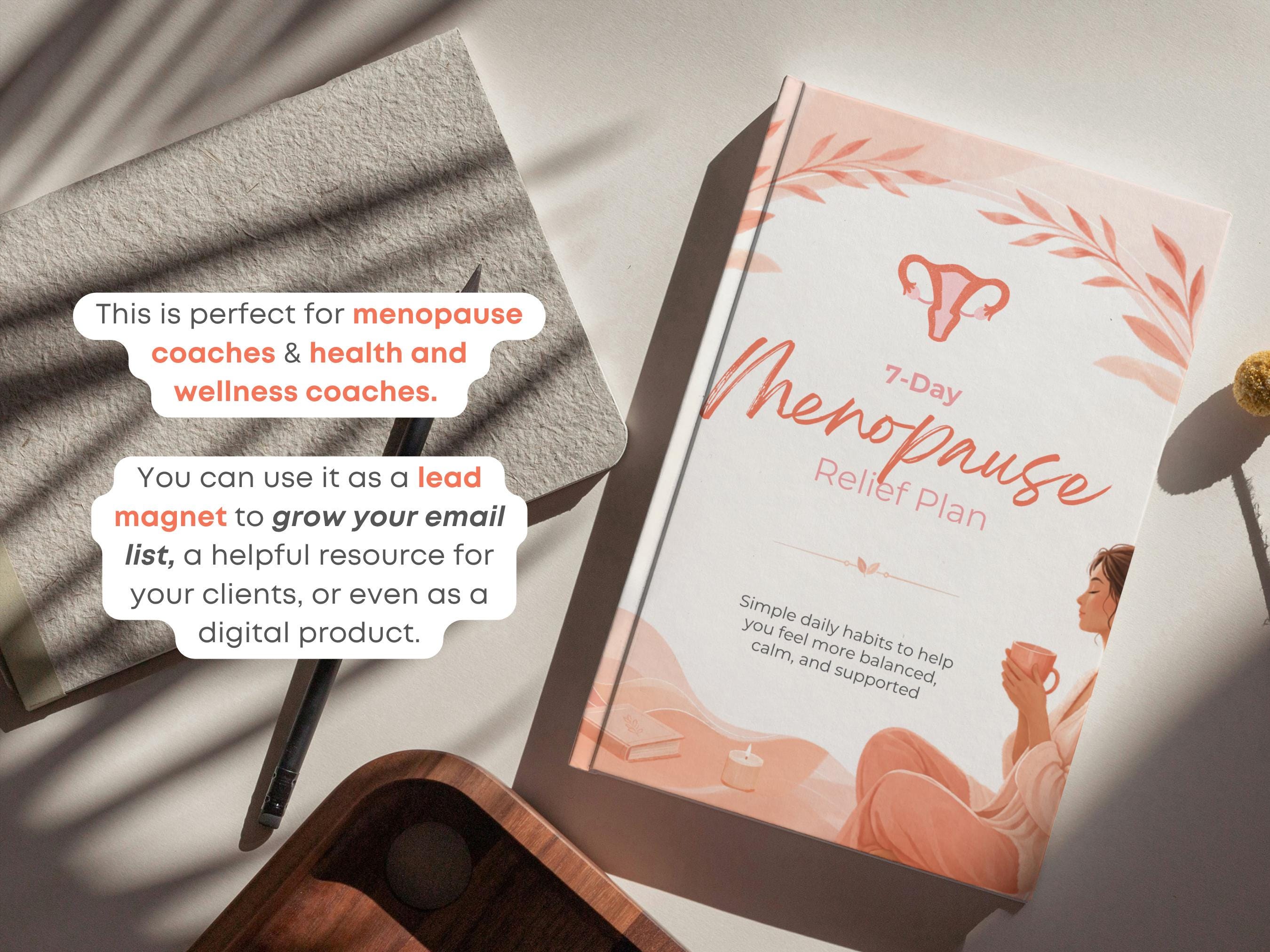 Menopause Relief Plan Canva Template | 7-day Wellness Guide for Women ...
