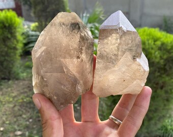 Smoky Quartz Crystal Cluster . Terminated quartz crystals (B4)