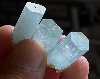 パキスタンのスカルドゥ産アクアマリンビーズ 8 個セット - Etsy 日本