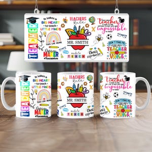 Thank You for Being Important, Teacher Mug, Wrap Around Mug Template 11oz & 15oz, Sublimation, High-Quality, Instant Digital Download