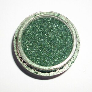 Mineral Eye shadow LUCKY LEPRECHAUN Green Organic Makeup 5 gram jar image 4