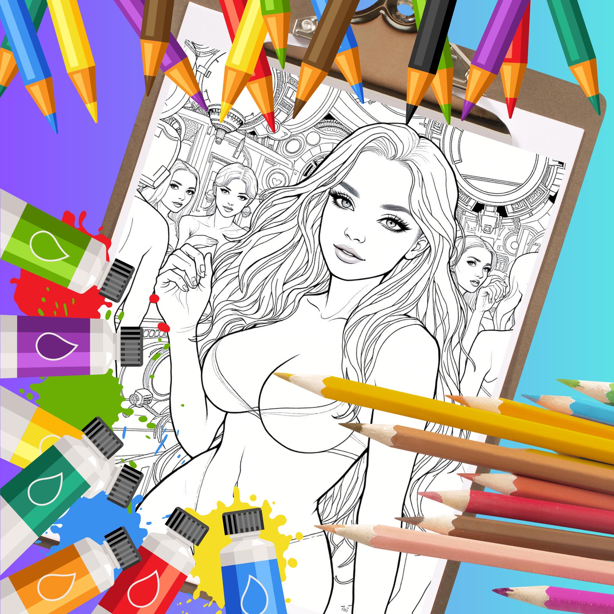 Adult Coloring Pages - Etsy