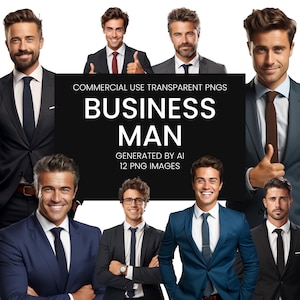Business man PNG Photos  Transparent Background Clipart – Digital Download