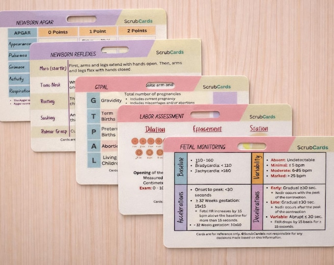 Labor and Delivery Quick Reference Cards for Nurses (waterproof) - Etsy