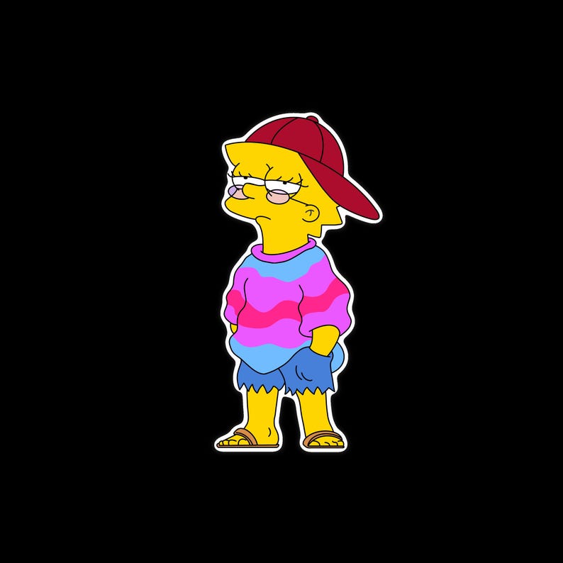 Marge Simpson Sexy Twerk Cartoon Decal Sticker - The Simpsons - Funny Car Laptop Sticker