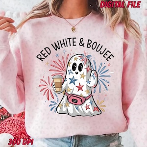 4th of July Ghost Sublimation, 4th of July svg, Memorial Day PNG, USA Png, Independence Day png, Patriotic png