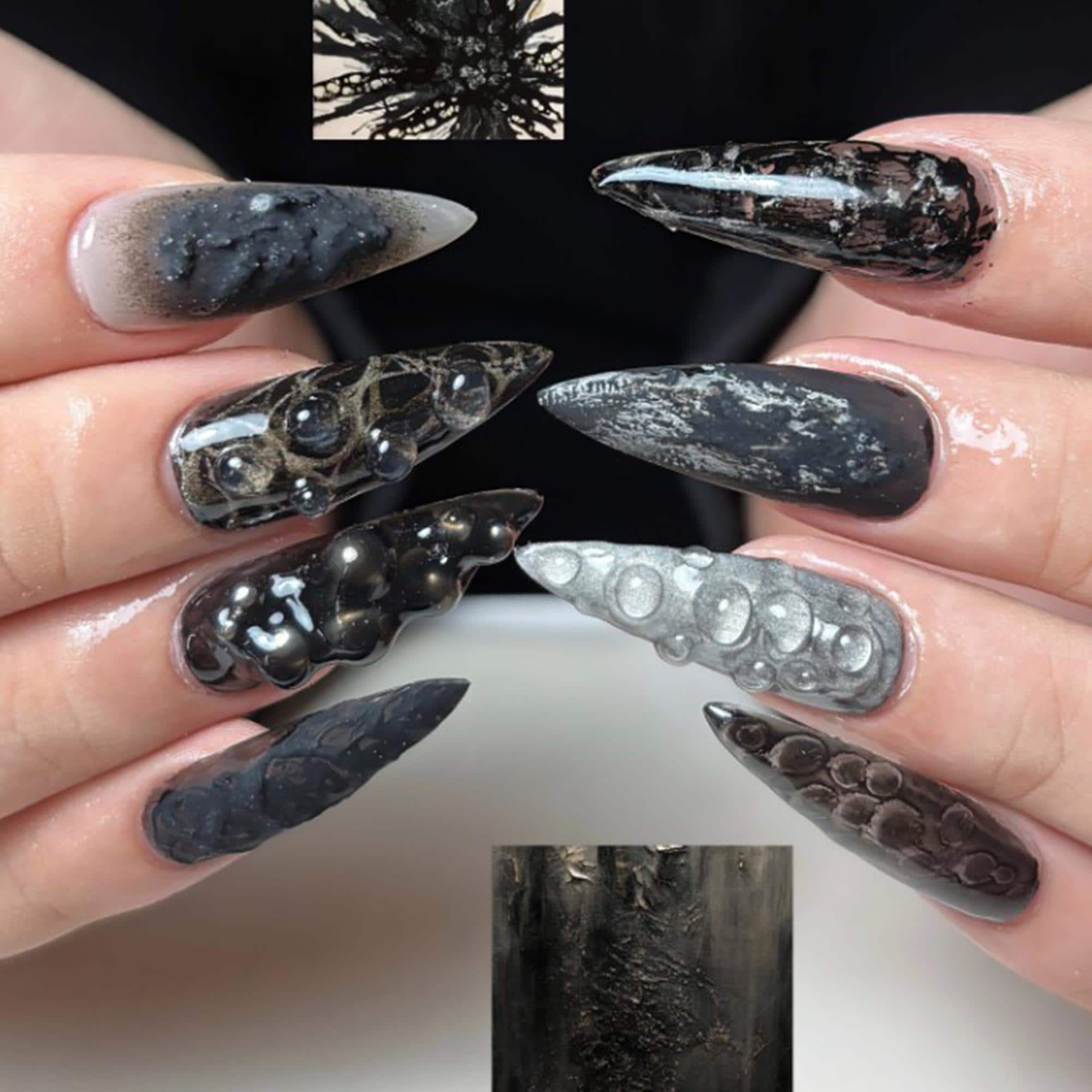 Edgy Stiletto Nails for 2025