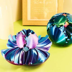 3D Printed flower Style Gear Ball Fidget Toy - Stress Relief for Adults & Kids, ADHD Anxiety Sensory Toy, Birthday Puzzle Gift for kids