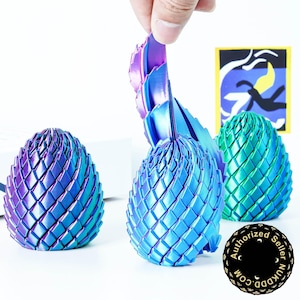 Twisty Fidget Egg Dragon Eggs Stress Ball Spielzeug, 3D Gedrucktes Schreibtisch Spielzeug, Ostereikorb Stocking Stuffers Geburtstagsgeschenke für Kinder Mädchen Jungen